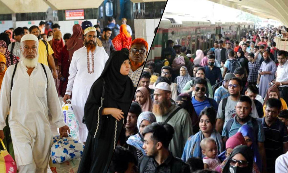 ঈদের ছুটি শেষে রাজধানীতে ফিরছেন কর্মমুখী মানুষ