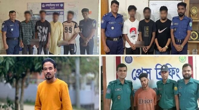 সিলেটে ২ দিনে ছাত্রলীগের ৯ নেতাকর্মী আ ট ক