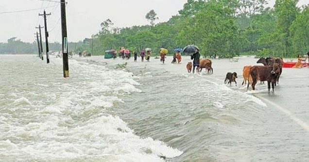 সিলেটের ৪ জেলায় বন্যার আভাস