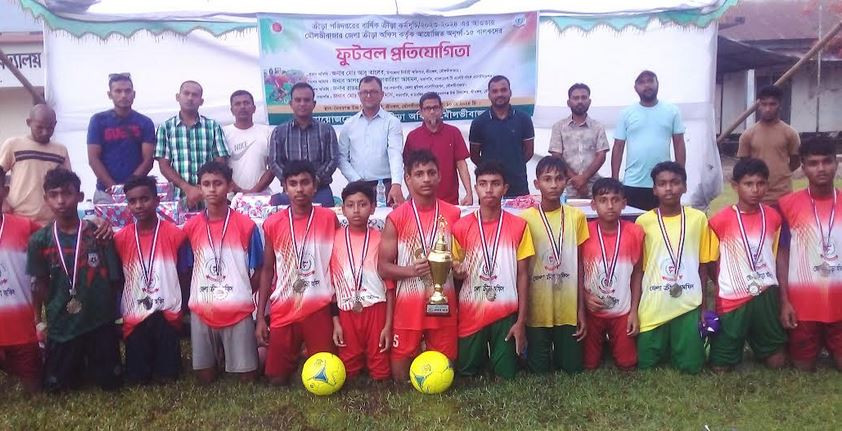 শ্রীমঙ্গলে অনুর্ধ্ব-১৫ বছরের বালকদের ফুটবল প্রতিযোগিতা