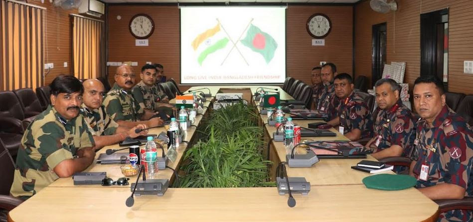 ভারতের পেট্টাপোলে বিজিবি-বিএসএফ’র সীমান্ত সমন্বয় সভা অনুষ্ঠি...