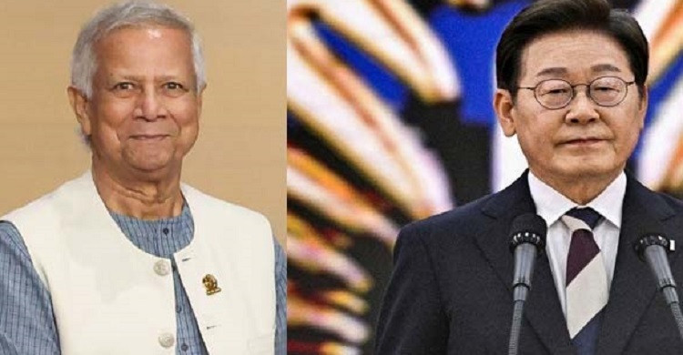 দক্ষিণ কোরিয়ার নতুন প্রেসিডেন্টকে প্রধান উপদেষ্টার অভিনন্দন