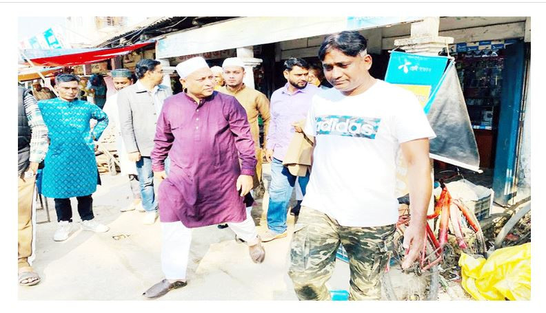 তারেক রহমানের সিলেট আগমন উপলক্ষ্যে এমরান চৌধুরীর গণসংযোগ