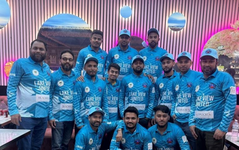 আনন্দঘন পরিবেশে লেক ভিউ ক্রিকেট ক্লাবের জার্সি উন্মোচন