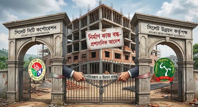 সিলেটে দুই প্রতিষ্ঠানের টানাটানিতে বন্ধ নতুন ভবন নির্মাণ