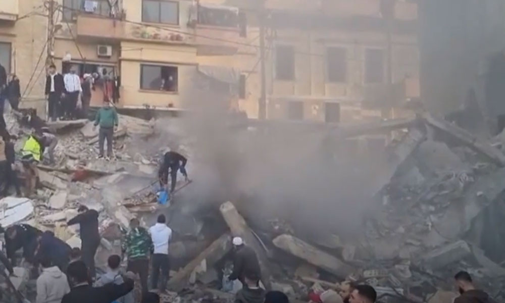 লেবাননে ভবনধসে নিহত কমপক্ষে ৯, জীবিতদের সন্ধান চলছে