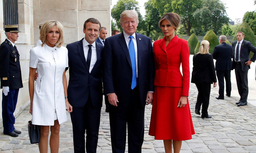 ফরাসি প্রেসিডেন্ট ও তার স্ত্রীকে নিয়ে ট্রাম্পের হাসিঠাট্টা,...