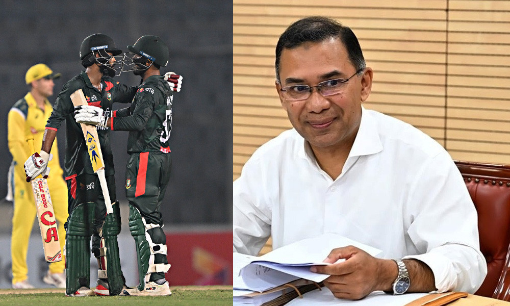 অস্ট্রেলিয়ার বিপক্ষে সিরিজ জেতায় বাংলাদেশ দলকে অভিনন্দন প্রধ...