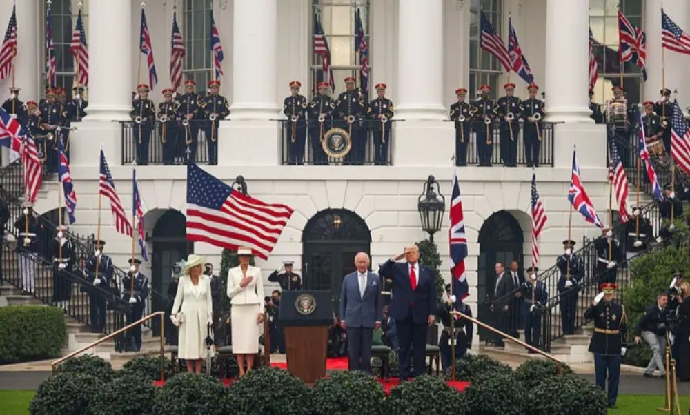 হোয়াইট হাউসে ব্রিটিশ রাজদম্পতি, চলছে জমকালো আয়োজন