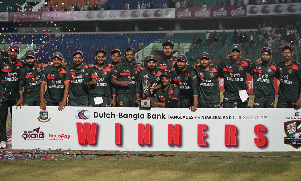 নিউজিল্যান্ডের বিপক্ষে রেকর্ড জয়ে সিরিজ বাংলাদেশের