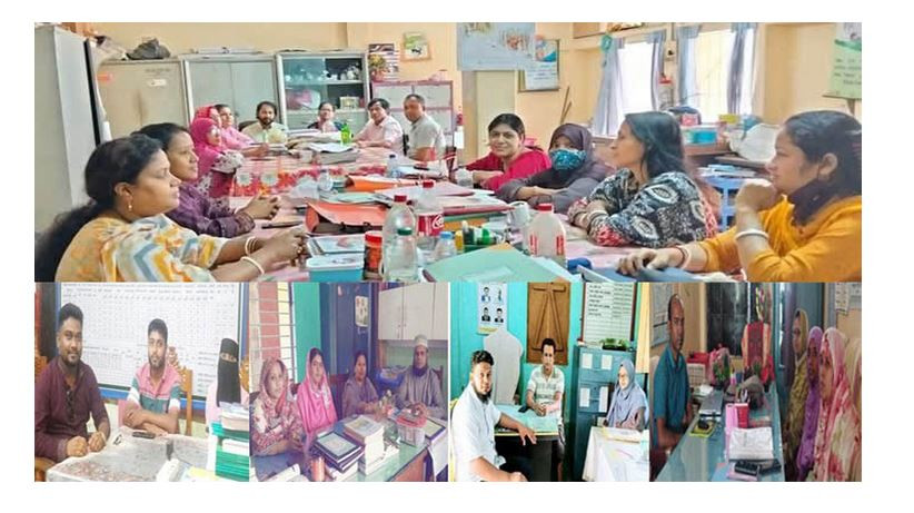 সিলেটে ক্লাস ফেলে কর্মবিরতীতে প্রাথমিকের শিক্ষকরা