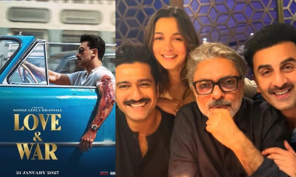 বানসালির ‘লাভ অ্যান্ড ওয়ার’-এর পোস্টারে নতুন লুকে রণবীর