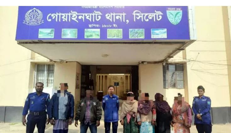 সিলেটে নারী-পুরুষসহ গ্রে ফ তা র ৮