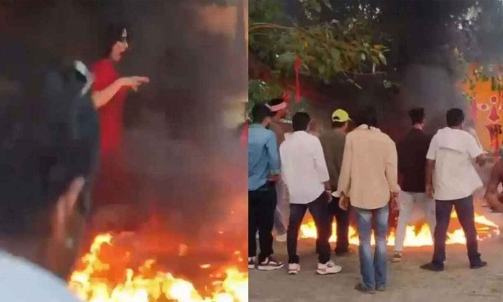 শুটিং সেটে আগুন, অল্পের জন্য রক্ষা পেলেন অভিনেত্রী