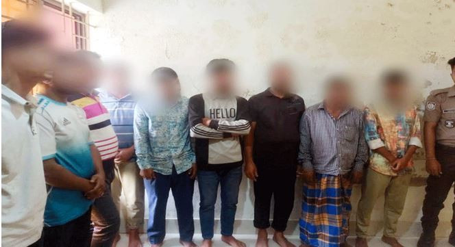সিলেটে এক অভিযানে ৯ জনকে ধরল পুলিশ