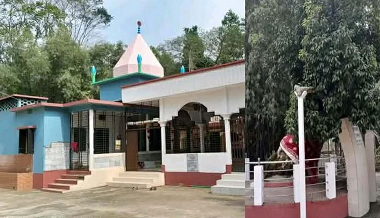 সিলেটের বিশ্বনাথে বৈষ্ণব রায়ের সিদ্ধ বকুলতলা ধামের মন্দিরে চ...