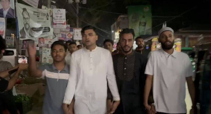 বিয়ানীবাজারে নিষিদ্ধ ছাত্রলীগের তৎপরতা রুখতে ছাত্রদলের মিছিল